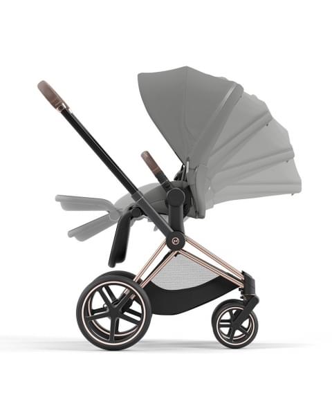 Cybex Priam IV Deep Black (Черный), Rose Gold + Cloud T i-Size