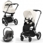 Cybex Priam IV шасси Matt Black, Off White (Белый) + Cloud T i-Size