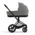 Cybex Priam IV шасси Matt Black, Off White (Белый) + Cloud T i-Size