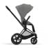 Cybex Priam IV шасси Matt Black, Off White (Белый) + Cloud T i-Size