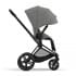 Cybex Priam IV шасси Matt Black, Off White (Белый) + Cloud T i-Size