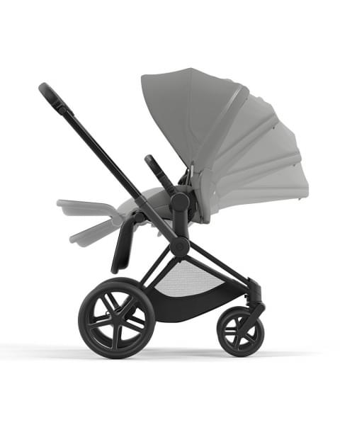 Cybex Priam IV шасси Matt Black, Off White (Белый) + Cloud T i-Size