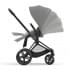 Cybex Priam IV шасси Matt Black, Off White (Белый) + Cloud T i-Size