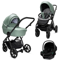 Детская коляска Noordi Fjordi V2 + Terra i-Size 3 в 1 Sage кожа