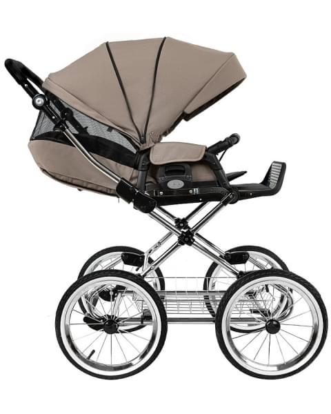 Детская коляска Roan Bass Next Classic 2.0 d14 3 в 1 с автокреслом Tutis Elo Lux EduSky Black BSNC/90/2 Hazel/Black/руч.Black