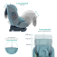 Автокресло Indigo Aero Isofix шалфей