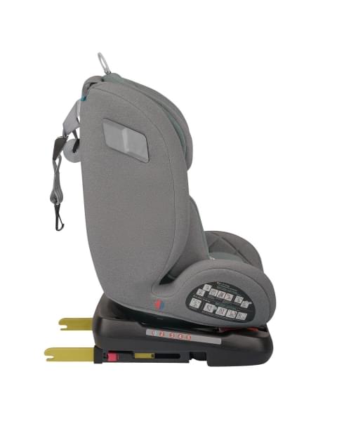 Автокресло Indigo TOURNEO S isofix 0+1+2+3 (0-36 кг) серый-зеленый