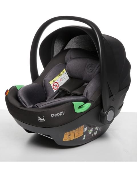 Автокресло Peppy First с базой Isofix black