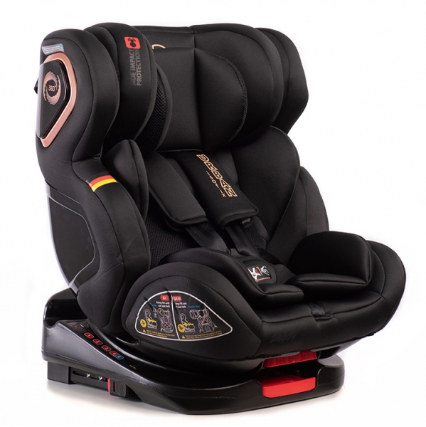 Автокресло Peppy Urban Isofix Gold black (0-36) с рождения до 12 лет