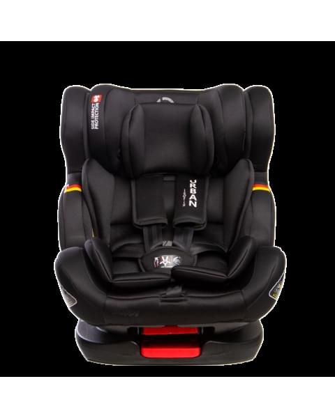 Автокресло Peppy Urban Isofix black (0-36) с рождения до 12 лет
