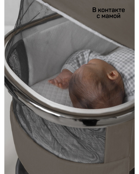 Детская коляска AmaroBaby Genius 3 в 1 с автокреслом Rant Miro коричневый