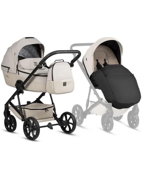 Детская коляска Tutis Viva 6 Plus Essential 3 в 1 с автокреслом Elo Lux EduSky Black 1612058 Crystal