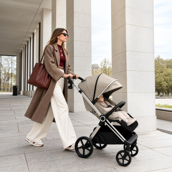 Коляска прогулочная UNIX Kids Verona / Верона бежевый