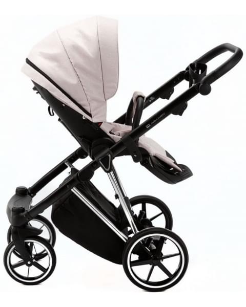 Детская коляска Adamex Belissa Special Edition 3 в 1 B-PS590 (РОЗ С БЛЁСТ ХРОМ.РАМ)