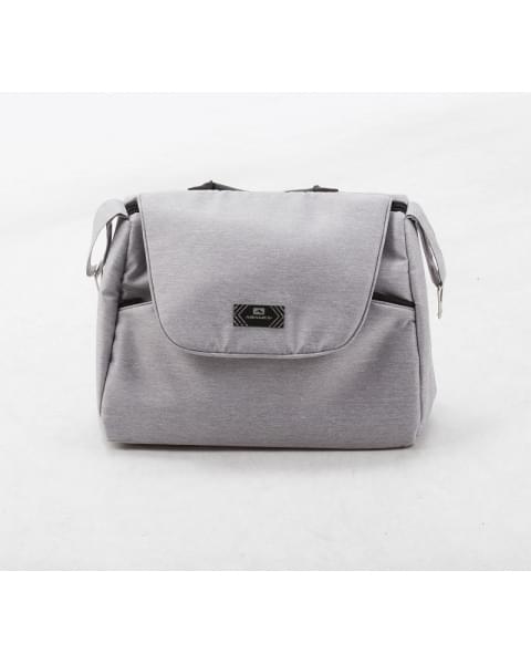 Детская коляска Adamex Bibione 3 в 1 BI-PS79 (СВ. СЕР. + СЕР. КОЖА)