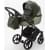 Детская коляска Adamex Bibione 3 в 1 BI-PS90 (Т.ЗЕЛЕН+ЗЕЛЕН.ПЕРЛ.КОЖА)
