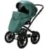 Детская коляска Adamex Chantal Retro Deluxe 2 в 1 C105A (ИЗУМРДНАЯ 100% КОЖА-ХРОМ МОЛНИИ)