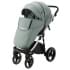 Детская коляска Adamex Cortina Deluxe 2 в 1 CT326 (СЕРО-ЗЕЛЕН.КОЖА+СЕРО-ЗЕЛЕН.ОТДЕЛКА+ХРОМ РАМА)