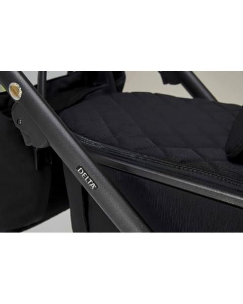 Детская коляска Adamex Delta Natura 2 в 1 DN-11-CARBON (ЧЕРНЫЙ)