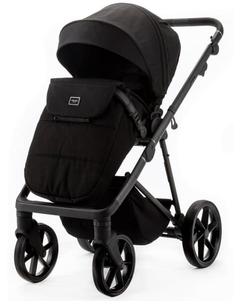 Детская коляска Adamex Delta Natura 2 в 1 DN-11-CARBON (ЧЕРНЫЙ)