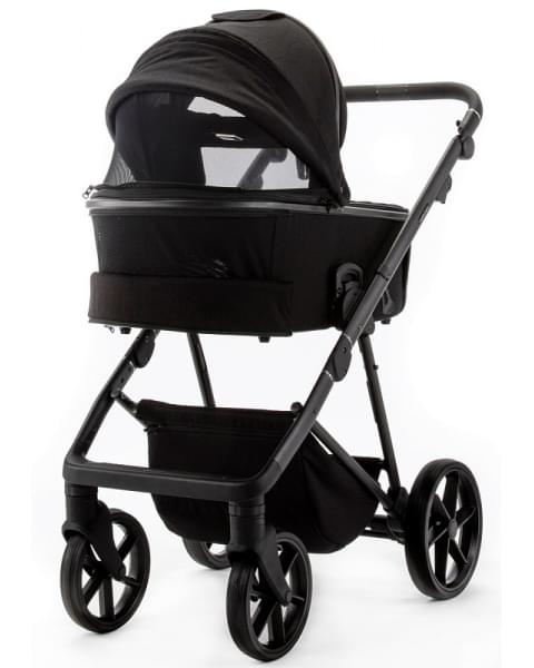 Детская коляска Adamex Delta Natura 2 в 1 DN-11-CARBON (ЧЕРНЫЙ)