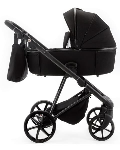 Детская коляска Adamex Delta Natura 2 в 1 DN-11-CARBON (ЧЕРНЫЙ)