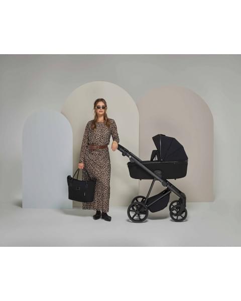 Детская коляска Adamex Delta Natura 2 в 1 DN-11-CARBON (ЧЕРНЫЙ)