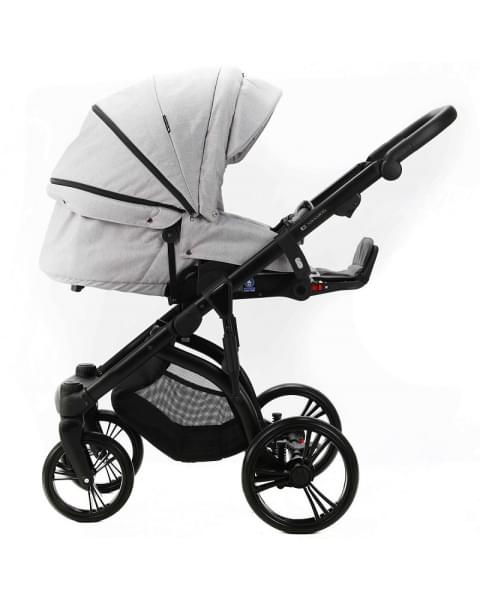 Детская коляска Adamex Lanti 3 в 1 LN-PS79 TIP (СВ.СЕРЫЙ + СЕРАЯ КОЖА)