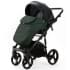 Детская коляска Adamex Lanti Deluxe 2 в 1 LN-SD41 (ЧЕРН. КОЖА + Т.ЗЕЛЕН.КОЖА)