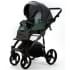 Детская коляска Adamex Lanti Deluxe 2 в 1 LN-SD41 (ЧЕРН. КОЖА + Т.ЗЕЛЕН.КОЖА)