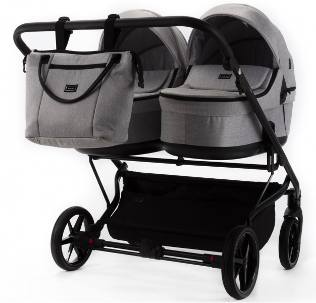 Детская коляска Adamex Leo Duo 2 в 1 TK01 (СВЕТЛО-СЕРЫЙ)