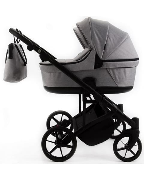 Детская коляска Adamex Leo Duo 2 в 1 TK01 (СВЕТЛО-СЕРЫЙ)