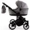 Детская коляска для двойни Adamex Leo Duo 2 в 1 TK01 (СВЕТЛО-СЕРЫЙ)
