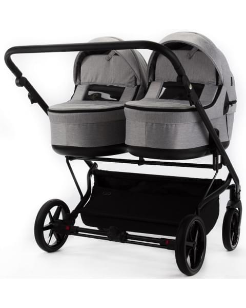 Детская коляска Adamex Leo Duo 2 в 1 TK01 (СВЕТЛО-СЕРЫЙ)