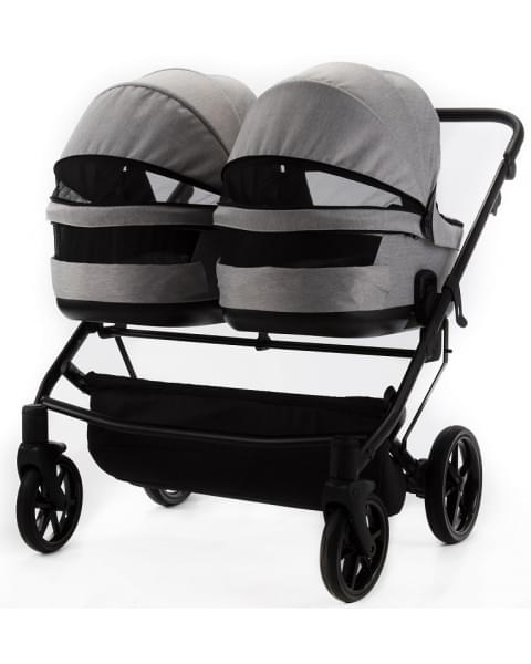 Детская коляска Adamex Leo Duo 2 в 1 TK01 (СВЕТЛО-СЕРЫЙ)