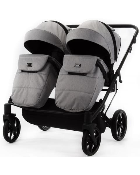 Детская коляска Adamex Leo Duo 2 в 1 TK01 (СВЕТЛО-СЕРЫЙ)