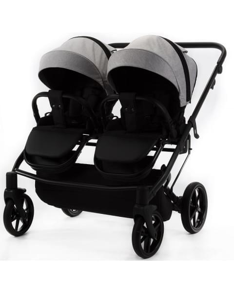 Детская коляска Adamex Leo Duo 2 в 1 TK01 (СВЕТЛО-СЕРЫЙ)