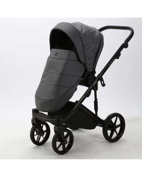 Детская коляска Adamex Lumi Air 2 в 1 L-PS58 (ТЕМНО-СЕРЫЙ+ТЕМНО-СЕРАЯ КОЖА)