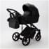 Детская коляска Adamex Lumi Air Deluxe 2 в 1 L-SA02 (Черный. Кожа)