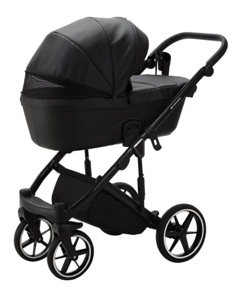 Детская коляска Adamex Lumi Air Deluxe 2 в 1 L-SA02 (Черный. Кожа)