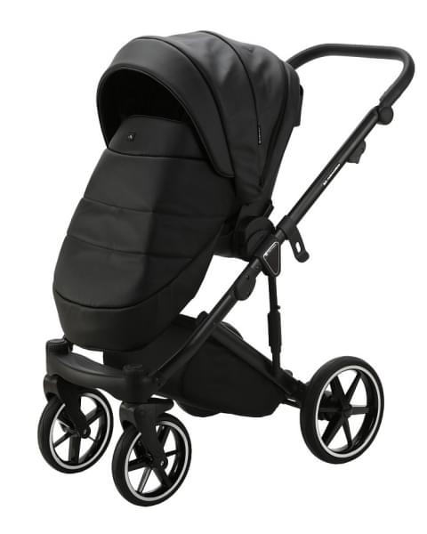 Детская коляска Adamex Lumi Air Deluxe 2 в 1 L-SA02 (Черный. Кожа)