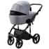 Детская коляска Adamex Lumi Air Deluxe 2 в 1 L-SM03 (СЕРАЯ ПЕРЛ. КОЖА)