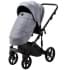 Детская коляска Adamex Lumi Air Deluxe 2 в 1 L-SM03 (СЕРАЯ ПЕРЛ. КОЖА)