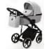 Детская коляска Adamex Mobi 3 в 1 M-PS104 (СВ.СЕРЫЙ+СВ.СЕР.КОЖА)
