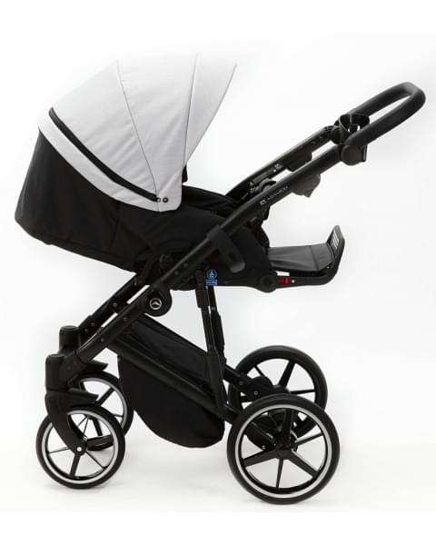 Детская коляска Adamex Mobi 3 в 1 M-PS104 (СВ.СЕРЫЙ+СВ.СЕР.КОЖА)