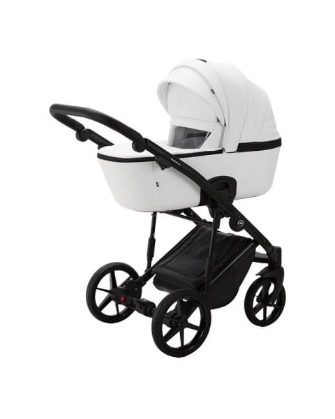 Детская коляска Adamex Mobi Deluxe 2 в 1 M-SA01 (БЕЛАЯ КОЖА)
