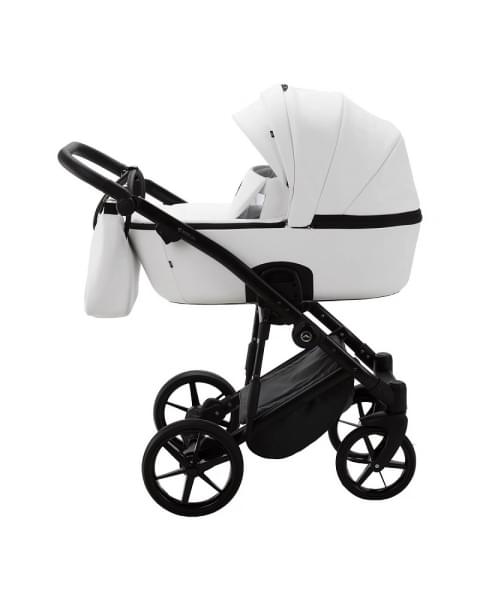 Детская коляска Adamex Mobi Deluxe 2 в 1 M-SA01 (БЕЛАЯ КОЖА)