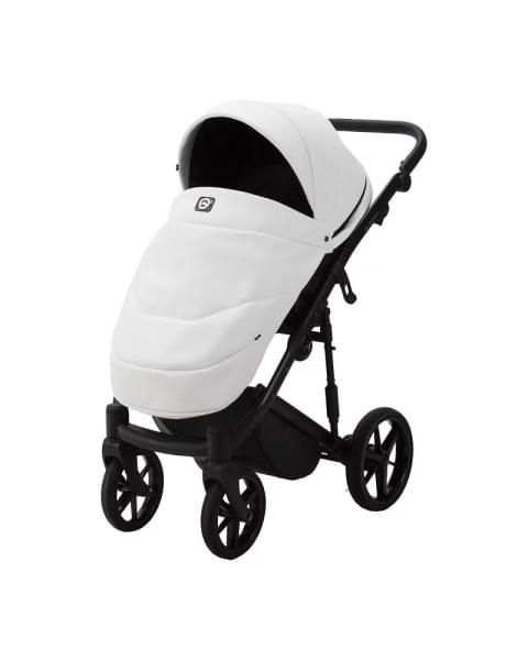 Детская коляска Adamex Mobi Deluxe 2 в 1 M-SA01 (БЕЛАЯ КОЖА)