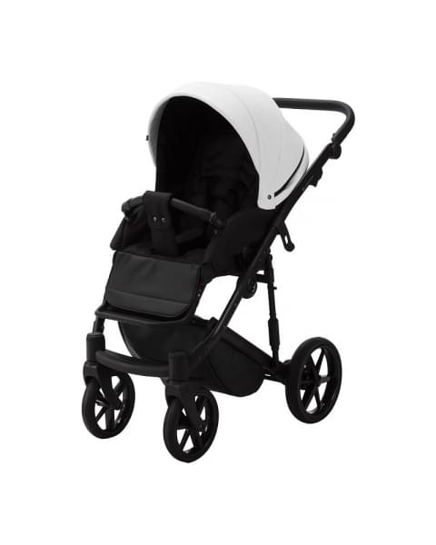 Детская коляска Adamex Mobi Deluxe 2 в 1 M-SA01 (БЕЛАЯ КОЖА)