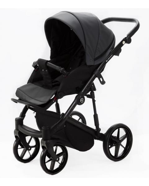 Детская коляска Adamex Mobi Deluxe 2 в 1 M-SA5 (ТЕМНО-СЕРАЯ КОЖА)